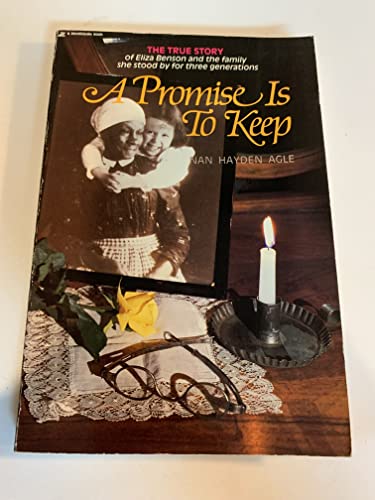 Beispielbild fr A Promise Is to Keep: The True Story of a Slave and the Family She Adopted zum Verkauf von Jenson Books Inc