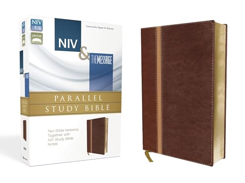 Beispielbild fr NIV*& Message Parallel Study Bible-Dark Caramel/Blk Cherry DuoTone [Imitation Leather] [Jan 01, 2013] Italian Duo-Tone zum Verkauf von SecondSale
