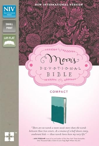 9780310429463: Mom's Devotional Bible: New International Version Italian Duo-Tone, Turquoise/Teal Mom's Devotional Bible Compact, Ribbon Marker