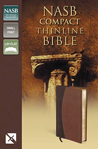 9780310429593: NASB, Thinline Bible, Compact, Leathersoft, Brown, Red Letter Edition