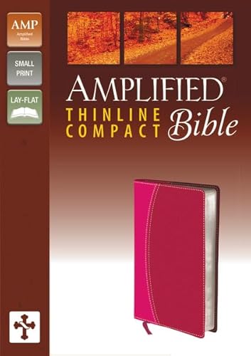 9780310432326: Amplified Thinline Bible, Compact, Imitation Leather, Pink/Red