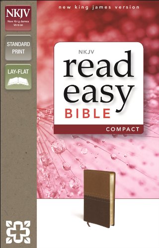 9780310432449: NKJV, ReadEasy Bible, Compact, Imitation Leather, Tan/Brown