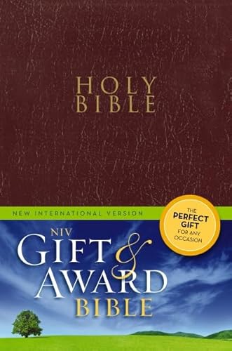 Beispielbild fr NIV, Gift and Award Bible, Leather-Look, Burgundy, Red Letter Edition zum Verkauf von Wonder Book