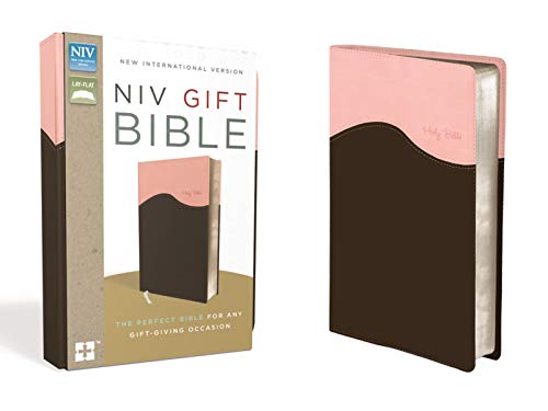 Stock image for NIV, Gift Bible, Leathersoft, Pink/Brown, Red Letter Edition for sale by Half Price Books Inc.