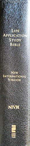 9780310434481: Life Application Study Bible: New International Version Black Bonded Leather