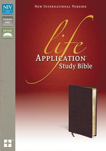 Stock image for NIV, Life Application Study Bible, Second Edition, Bonded Leather, Burgundy for sale by Mahler Books