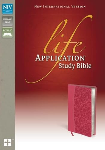 9780310434559: Life Application Study Bible: New International Version, Honeysuckle Pink Italian Duo-Tone