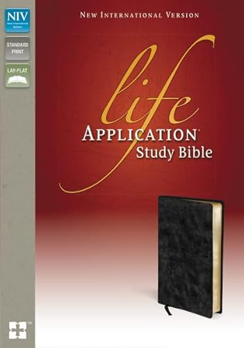 NIV, Life Application Study Bible, Bonded Leather, Black