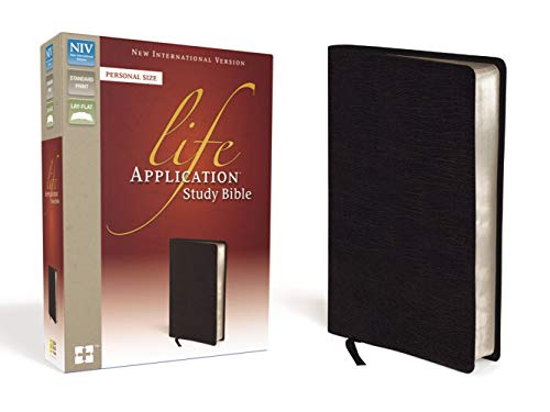 Beispielbild fr NIV, Life Application Study Bible, Second Edition, Personal Size, Bonded Leather, Black zum Verkauf von SecondSale