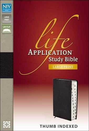 9780310434801: Life Application Study Bible: New International Version, Black Bonded Leather