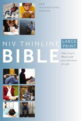 9780310435877: NIV, Thinline Bible, Large Print, Hardcover, Red Letter Edition