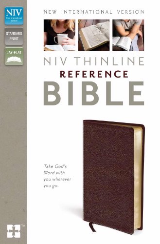 Stock image for NIV, Thinline Reference Bible, Bonded Leather, Burgundy, Red Letter Edition for sale by Goodwill Books