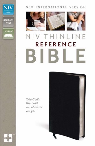 Stock image for NIV, Thinline Reference Bible, Bonded Leather, Navy, Red Letter Edition for sale by Tim's Used Books  Provincetown Mass.