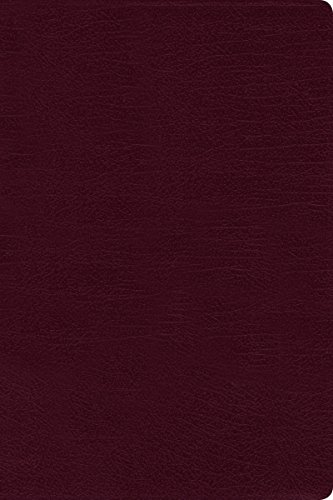 Beispielbild fr NIV, Thinline Reference Bible, Large Print, Bonded Leather, Burgundy, Red Letter Edition zum Verkauf von GoldenWavesOfBooks