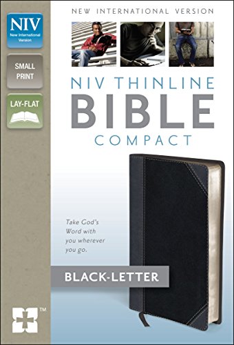9780310437079: Holy Bible: NIV Charcoal/Black Italian Duo-Tone Thinline