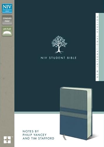 NIV, Student Bible, Imitation Leather, Gray/Blue (9780310437291) by Yancey, Philip; Stafford, Tim