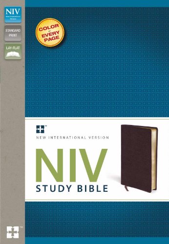 9780310437444: NIV Study Bible: Burgundy Bonded Leather