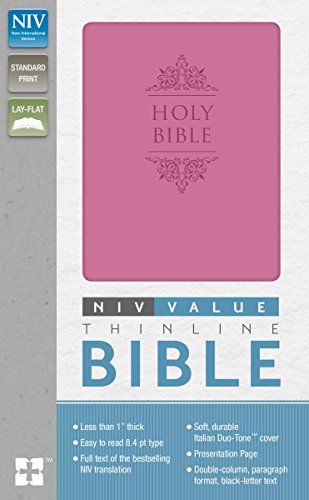 9780310437673: NIV, Value Thinline Bible, Leathersoft, Pink