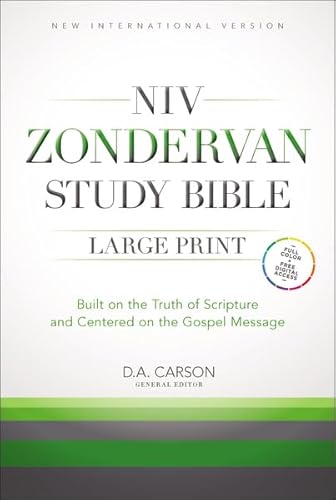 Stock image for NIV Zondervan Study Bible, Large Print, Hardcover: Built on the Truth of Scripture and Centered on the Gospel Message for sale by Greenway