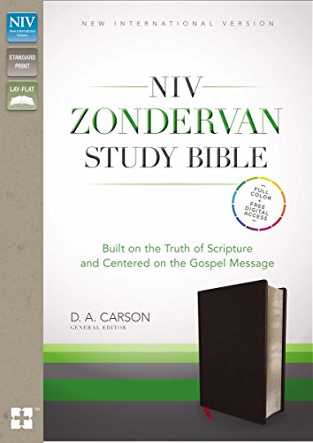 Stock image for NIV Zondervan Study Bible, Bonded Leather, Black: Built on the Truth of Scripture and Centered on the Gospel Message for sale by ZBK Books