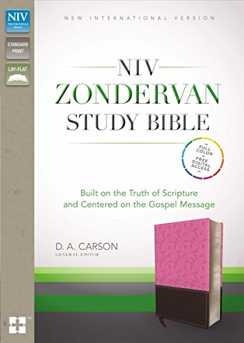 Imagen de archivo de NIV Zondervan Study Bible, Leathersoft, Pink/Brown: Built on the Truth of Scripture and Centered on the Gospel Message a la venta por Sunshine State Books