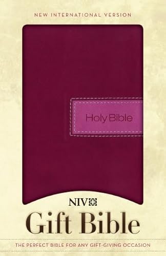 Stock image for NIV, Gift Bible, Leathersoft, Pink, Red Letter Edition for sale by SecondSale