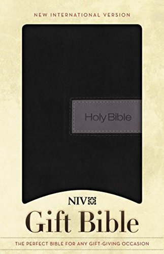 9780310438441: Holy Bible: New International Version, Black/Gray, Italian Duo-tone, Gift Bible