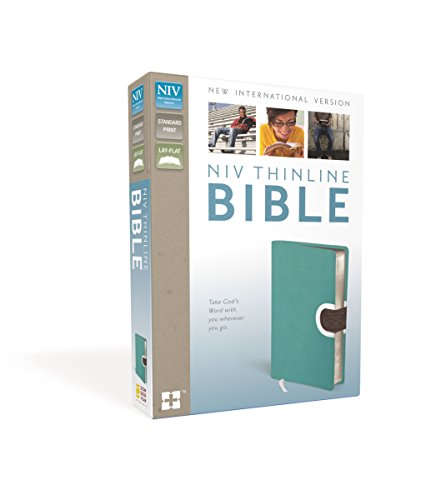 NIV, Thinline Bible, Leathersoft, Turquoise/Brown, Red Letter Edition (9780310438557) by Various Authors