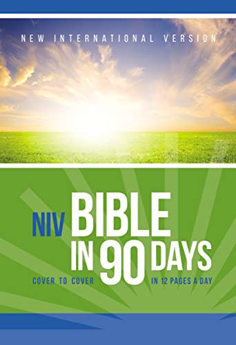 9780310439400: Bible in 90 Days-NIV: Cover to Cover in 12 Pages a Day