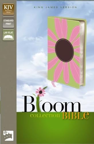 Stock image for KJV, Thinline Bloom Collection Bible, Imitation Leather, Pink/Green, Red Letter Edition for sale by Once Upon A Time Books