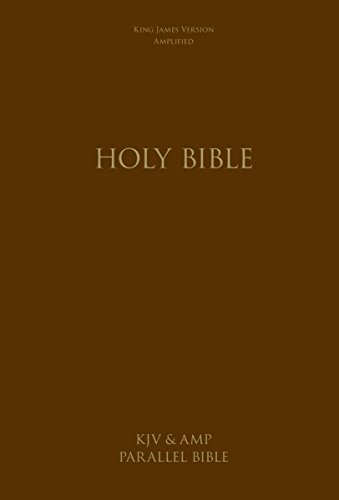 KJV, Amplified, Parallel Bible, Large Print, Hardcover, Red Letter Edition: Two Bible Versions To...