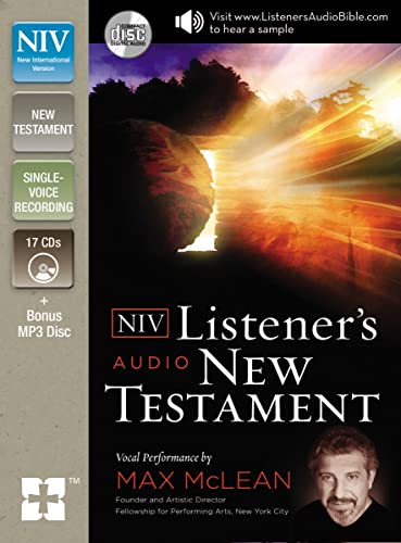 9780310444367: NIV, Listener's Audio Bible, New Testament, Audio CD: Vocal Performance by Max McLean