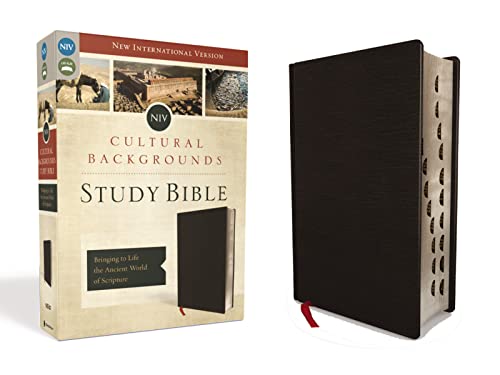 

NIV, Cultural Backgrounds Study Bible, Bonded Leather, Black, Red Letter, Thumb Indexed: Bringing to Life the Ancient World of Scripture
