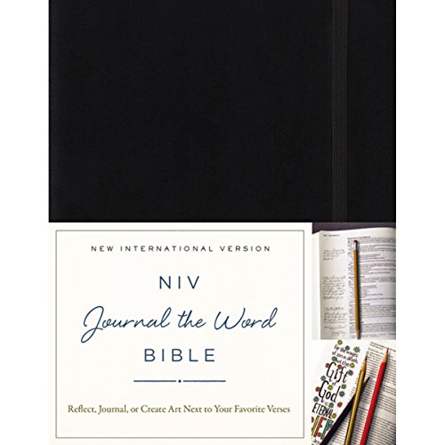 Imagen de archivo de NIV, Journal the Word Bible, Hardcover, Black: Reflect, Journal, or Create Art Next to Your Favorite Verses a la venta por HPB Inc.