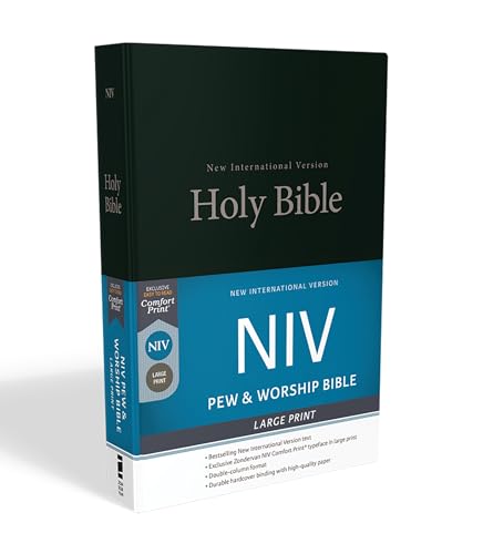 Stock image for NIV, Pew and Worship Bible, Large Print, Hardcover, Black (Hardback or Cased Book) for sale by BargainBookStores