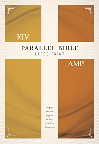 Stock image for KJV, Amplified, Parallel Bible, Large Print, Hardcover, Red Letter: Two Bible Versions Together for Study and Comparison for sale by Greenway