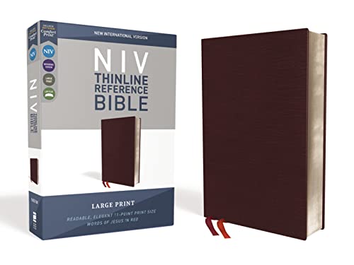 Imagen de archivo de NIV THINLINE REFERENCE BIBLE LARGE PRINT BONDED Format: Slides a la venta por INDOO