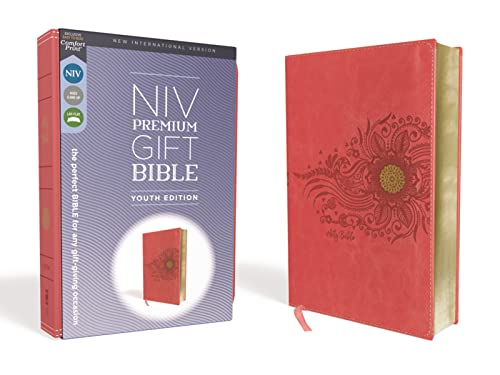 Beispielbild fr Niv, Premium Gift Bible, Youth Edition, Leathersoft, Coral, Red Letter Edition, Comfort Print: The Perfect Bible for Any Gift-Giving Occasion zum Verkauf von ThriftBooks-Dallas