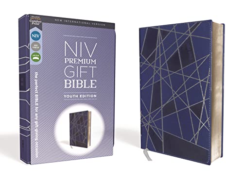 Stock image for NIV, Premium Gift Bible, Youth Edition, Leathersoft, Blue, Red Letter, Comfort Print: The Perfect Bible for Any Gift-Giving Occasion for sale by Idaho Youth Ranch Books