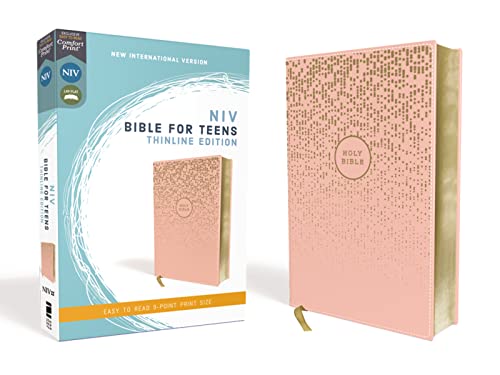 Beispielbild fr NIV, Bible for Teens, Thinline Edition, Leathersoft, Pink, Red Letter, Comfort Print zum Verkauf von HPB-Red