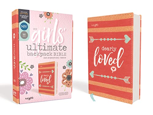 Imagen de archivo de NIV, Girls' Ultimate Backpack Bible, Faithgirlz Edition, Compact, Flexcover, Coral, Red Letter, Comfort Print a la venta por GF Books, Inc.