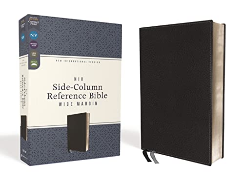 Stock image for NIV, Wide Margin Side Column Reference Bible (A Bible that Welcomes Note-Taking and Deep Study), Leathersoft, Black, Comfort Print for sale by Books Unplugged