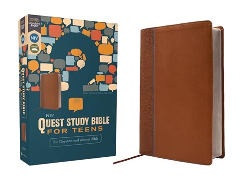 Beispielbild fr NIV, Quest Study Bible for Teens, Leathersoft, Brown, Comfort Print: The Question and Answer Bible zum Verkauf von California Books