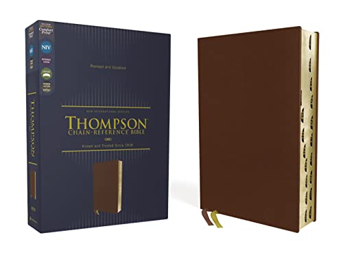 9780310459866: Holy Bible: New International Version, Genuine Leather, Buffalo, Brown, Thompson Chain-reference Bible