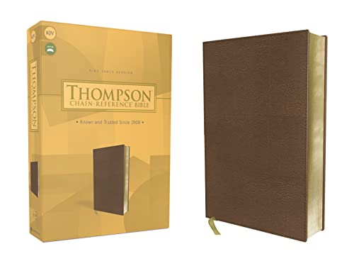 Stock image for KJV, Thompson Chain-Reference Bible, Leathersoft, Brown, Red Letter for sale by GF Books, Inc.