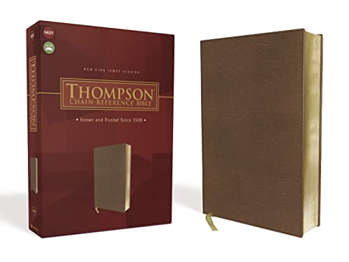 Beispielbild fr NKJV, Thompson Chain-Reference Bible, Leathersoft, Brown, Red Letter zum Verkauf von GF Books, Inc.