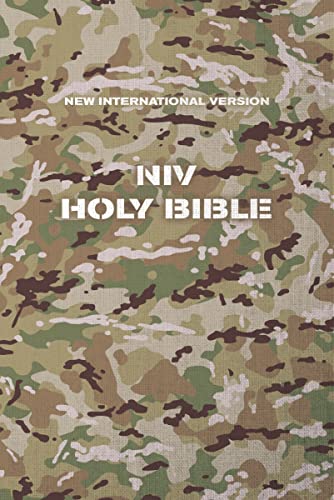 9780310461258: NIV, Holy Bible, Compact, Paperback, Military Camo, Comfort Print