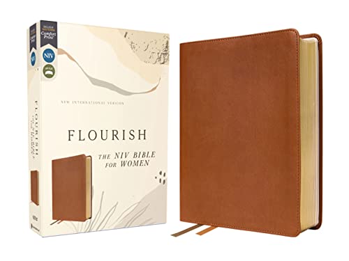 Beispielbild fr Flourish: The NIV Bible for Women, Leathersoft, Brown, Comfort Print zum Verkauf von Blackwell's
