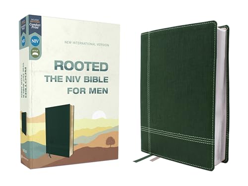 Beispielbild fr Rooted: The NIV Bible for Men, Leathersoft, Green, Comfort Print zum Verkauf von Blackwell's