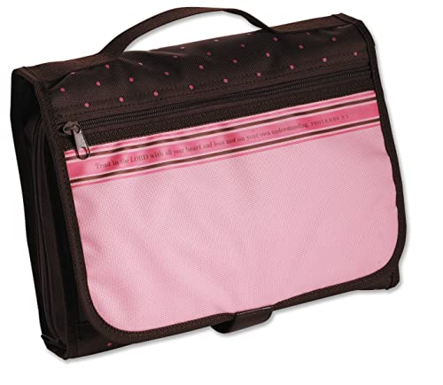 Designer Tri-Fold Cover Pink/Chocolate Large